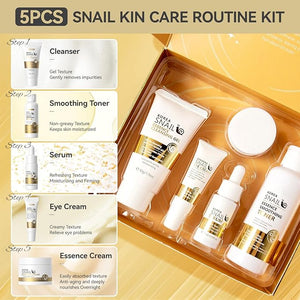 Skin Care Set Face Snail Revitalizing Skin Care Sets &amp Kits Facial Beauty Skincare Gifts for Teenage Girls with CleanserTonerSerumEye CreamFace Cream Firming Hydrating Skin Care Christmas G