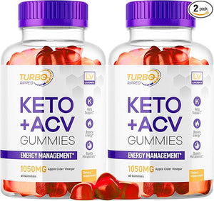 (2 Pack) Turbo Ripped Keto Weight Loss ACV Gummies Turbo Ripped Keto ACV Gummies Turbo Ripped Gummies TurboRipped Keto ACV Apple Cider Vinegar Advanced Multivitamin Healthy s Gummys 2 Months