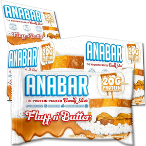 Anabar Protein Bar The Protein-Packed Candy Bar Amazing Tasting Protein Bar No Sugar Alcohols High Protein Amazingly Delicious 20 Grams of Protein (12 Bars Marshmallow Peanut Butter)