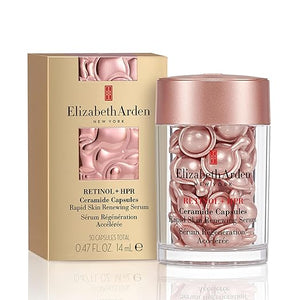 Elizabeth Arden Retinol + HPR Ceramide Rapid Skin Renewing Anti-Aging Face Serum Capsules Fine Lines &amp Wrinkles Treatment Skincare Gift for Women