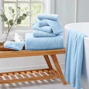 8 Piece Bathroom Towel Set Blue |2 Oversized Large Bath Towels Sheet2 Hand Towels and 4 Washcloths| 600GSM Ultra Soft Luxury Premium Towel Set Highly Absorbent Quick Dry Hotel Towel Collection