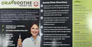 All-Natural ORA SOCKIT Gel 1Pk/10g with Professional Oral Rinse 3.4oz. Mouth Pre-tratment Gum &amp Coating Care