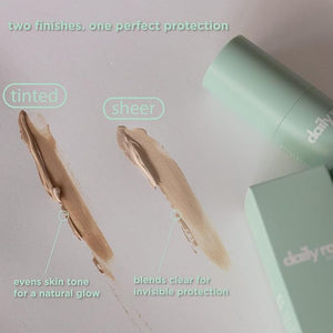DailyRou Daily Mineral Skincare ? Hydrating &amp Brightening Face Sunscreen for Men &amp Women ? Lightweight Non-Greasy Formula for Healthy Smooth Glowing Skin (Tinted)