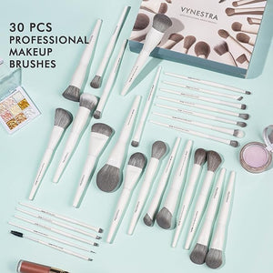 30 Pcs Pro Grade Makeup Brushes Set with Dense Ultra Soft Bristle,Elegant Design Luxury Make up Brushes for Foundation,Face Blending Powder, Contour, Bronzer,Highlight, Concealer, Eyeshadow