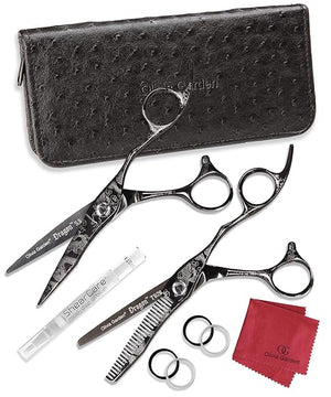 Olivia Garden Dragon Shears Kit - Includes Professional Hair Cutting Shear, Thinner, Case, and Accessories - Razor Sharp Scissors
