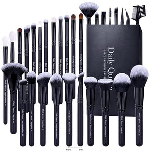 29pcs Black Professional Makeup Brush Set Kabuki Powder Concealers Eye shadows Blush Eyeliner Eyebrow Contour Eye blending Brushes (29pcs brush)