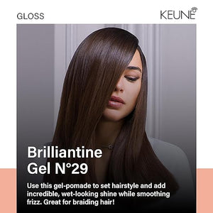 Keune Style Brilliantine Gel Soft Hold &amp High Shine Styling Gel 4.2 Fl Oz