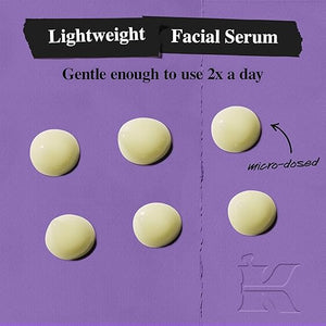 Kiehl's Daily Micro-Dose Anti-Aging Retinol Facial Serum Reduces Wrinkles Firms Skin Evens Skin Tone Youth Renewing &amp Hydrating Formula with Retinol &amp Ceramides Paraben-free Fragrance-f