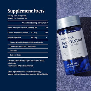 LifeVantage Protandim NAD Synergizer NAD Supplement for Energy Mood Healthy Aging Support Sirtuin Activation Cellular Energy &amp Vascular Support Remove Cellular Waste 60 Capsules