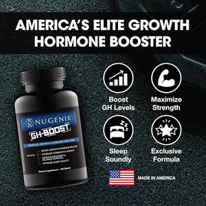 Nugenix GH-Boost - Advanced HGH Boosting Supplement for Men ? Support Energy Endurance Sleep with KSM-66 GABA Arginine Glutamine Ashwagandha 150ct