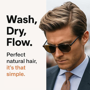 Modern Mammals Men's Shampoo Alternative I Sulfate Free CoWash I Enhances Natural Hair Volume I Lather Free Cleansing Hydrating Replaces Conditioner 2 in 1 I Barber Recommended (8oz)