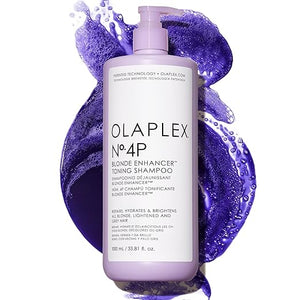 Olaplex No. 4P Blonde Enhancer Purple Toning Shampoo Repairs Hydrates &amp Brightens All Blonde Lightened &amp Grey Hair