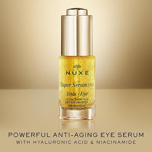 NUXE Super Serum Eye with Hyaluronic Acid and Botanical Caffeine Anti-Aging Eye Serum 0.5 fl oz