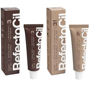 RefectoCil Cream Hair Dye 2-Pack ? Professional Hair Tint for Long-Lasting Color