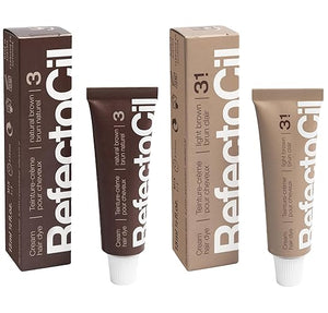 RefectoCil Cream Hair Dye 2-Pack ? Professional Hair Tint for Long-Lasting Color