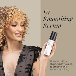 ALOXXI E7 Smoothing Serum Lightweight Hair Serum with 7 Essential Oils Smoothes Strengthens &amp Adds Shine for All Hair Types 3.4 Fl Oz