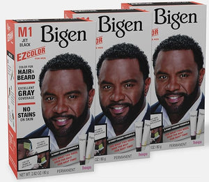 M1 Bigen EZ Color for Men Jet Black - 3 Pack