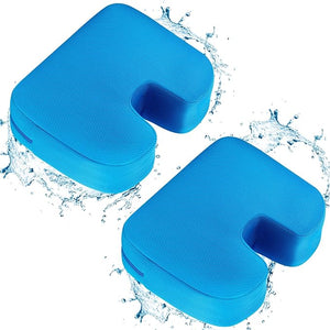 Suzile 2 Pcs Hot Tub Booster Seat Weighted Spa Bathtub Booster Inflatable Cushion Quick Dry Non Slip Bottom Portable Seat with 3D Air Mesh Cover Tub Accessory for Adult Indoor Outdoor(Blue)