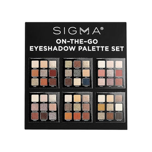 Sigma Beauty On-The-Go Eyeshadow Palette Set Includes 6 Eyeshadow Palettes