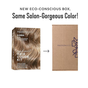 Madison Reed Radiant Hair Color Kit | 8.5NNA Dark Neutral Blonde (Lusia) 100% Maximum Gray Hair Coverage | Salon-Quality Permanent Hair Dye for Resistant Grays | PPD-Free &amp Ammonia-Free | 1 Pack