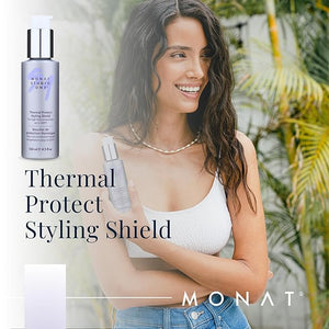 MONAT Studio One Thermal Protect Styling Shield - Heat Protectant for Hair Styling Products. Thermal Protection for Hair From Extreme Heat of Straightening Hair Products - Net Wt. 134 ml / 4.5 fl oz