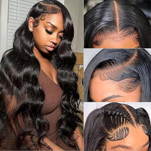 Luminary Body Wave Lace Front Wigs Human Hair Pre Plucked with Baby Glueless 150% Density Brazilian Frontal for Black Women(20inch Wig) 1.0 Count
