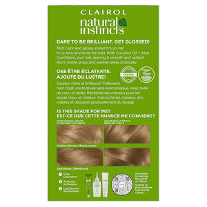 Clairol Natural Instincts Demi-Permanent Hair Dye 8 Medium Blonde Hair Color Pack of 3