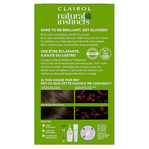 Clairol Natural Instincts Demi-Permanent Hair Dye 4RR Dark Red Hair Color Pack of 3