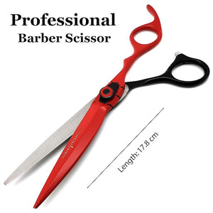 Saaqaans MSS-04 Professional Hair Cutting Scissors - Salon Haircut Sharp Razor Cutting Stainless Steel Barber Shears Hairdresser Kit