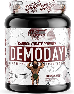Axe &amp Sledge Supplements Demo Day Intra-Workout Carbohydrate Powder with Cluster Dextrin Carb10 Hydromax &amp Palatinose Enhances Performance and Pumps 30 Servings (Unflavored)