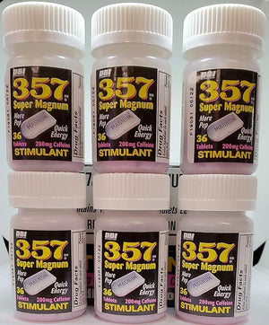 357 Magnum Caffeine 36ct Bottles(pack of 3)