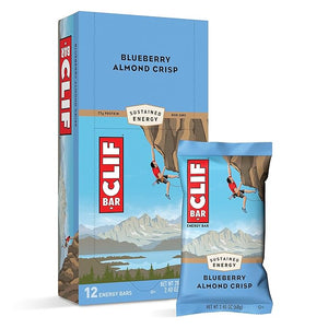 Clif Bars - Energy Bars - Blueberry Crisp - Made with Organic Oats - Plant Based Food - Vegetarian - Kosher (2.4 Ounce Protein Bars, 12 Count)
