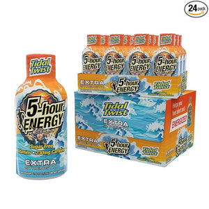 5-Hour Energy Extra Strength Shots Tidal Twist Flavor 24 Count (1.93 fl oz)