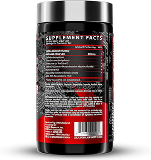 Nutrex Research Lipo-6 Black Ultra Concentrate | Thermogenic Energizing Fat Burner Supplement Increase Weight Loss Energy &amp Intense Focus |Capsule 60Count