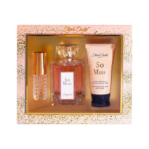 So Musk Gift Set - Musky Floral Scent - Perfume for Women and Body Lotion - Women Perfume with Notes of Orange Blossom Osmanthus - 3 pc