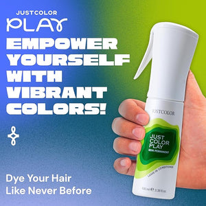 Just Color Semi Permanent Spray Dye | Customizable Shades | Ready in 10 Minutes | No Mess - Sprayable Hair Color | Leave in Conditioner | Red Bite Hair Dye Spray | Lasts 8-12 Washes | Pack of 2