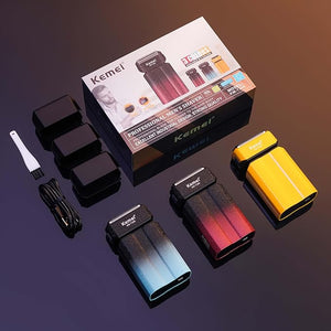 KEMEI Electric Razor for MenShaversFoil ShaverMens Electric Razors for Shaving Face/Beard Men's Electric ShaversCordlessUSB-C Fast RechargeableClose ShaveTravel/Home/BarberKEMEI T396