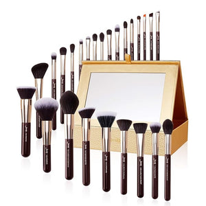 Jessup Makeup Brushes Set Professional Makeup Brush Eyeshadow Blending Powder Foundation Blusher Concealer 25pcs with Cosmetics Storage Box Zinfandel T285