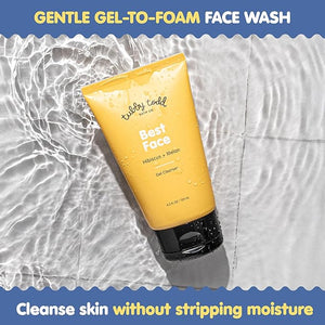 TUBBY TODD Best Kids Face Wash 2pk ? Gel-to-Foam Facial Cleanser ? Clarifies &amp Brightens ? With Willow Bark &amp Hibiscus Enzyme ? Natural Ingredients ? Oil-Free Skincare For Kids ? 4 fl oz