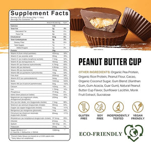Ambrosia Planta - Plant-Based Protein Powder 20g | Dairy Free Vegan Protein Powder with BCAA Amino Acids | Keto-Friendly No Added Sugar | 25 Servings | Peanut Butter Cup