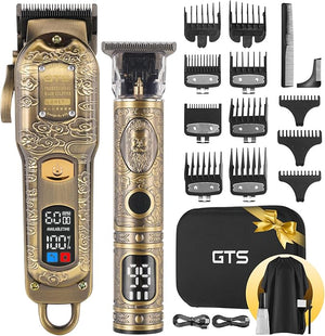 Professional Hair Clippers for Men Set Electric Haircut Kit Mens Cordless Hair Clipper for Barbers