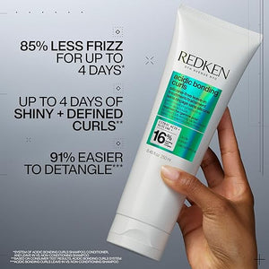 Redken Acidic Bonding Curls Leave-In Treatment For Curly &amp; Coily Hair - Heat Protectant, Repairs &amp; Defines Damaged Curls, Detangles &amp; Conditions