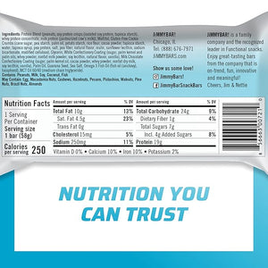 JiMMY! Bars with Benefits Protein Bar Cookies 'N Cream 12 Bars 2.05 oz (58 g) Each