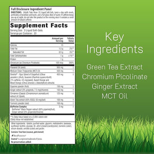 Irwin Naturals Thermo-Burn Stubborn Fat Metabolizer - 60 Liquid Soft-Gels - Combines Green Tea Extract (EGCG), MCT Oil &amp; Caffeine - 20 Servings