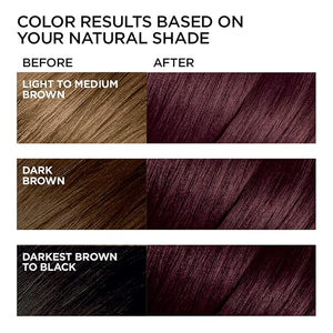 L'Oreal Paris Feria Multi-Faceted Shimmering Permanent Hair Color Chocolate Cherry Hair Dye Kit Pack of 2