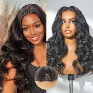 LUVME HAIR All-Day Comfort¢â Loose Body Wave 5x5 Lace Front Wigs Human Hair Glueless Wigs Human Hair Pre Plucked Pre Cut Long Black Wig Lace Closure Wigs Frontal Wigs Human Hair