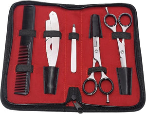 Professional Hair Cutting Scissors Set Stainless Steel Barber Hairdressing Scissor Thining Scissor Shaving Razor Hair Comb Twizer Forcep Shears Tools for MenWomen &amp Kids