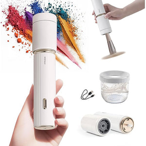 Electric Makeup Brush Cleaner &amp Dryer Machine Upgraded Patented Universal Collar Fits 99% of Brush Shapes Deep Clean &amp Quick Dry Rechargeable &amp Portable for Travel &amp Home Use Gift