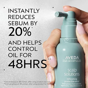 Aveda Scalp Solutions Refreshing Protective Mist | Reduces Sebum, Helps Control Oil | Helps Protect the Scalp | Great for Oily Scalp | 98% Naturally Derived*, 3.4 Fl Oz