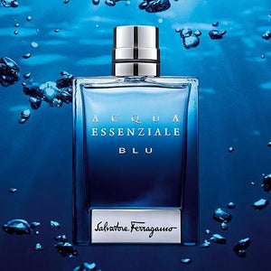 FERRAGAMO Acqua Essenziale Blu Eau de Toilette Pour Homme, Cologne Spray for Men
